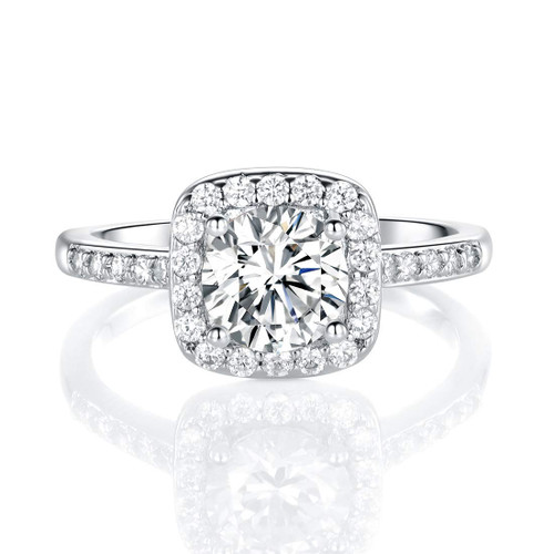 MDFUN 18K White Gold Plated Cubic Zirconia Promise Halo Engagement Promise Eternity Ring for Women (rhodium-plated-brass, 4.5) MDFUN 18K White Gold Plated Cubic Zirconia Promise Halo Engagement Promise Eternity Ring for Women (rhodium-plated-brass, 4.5)