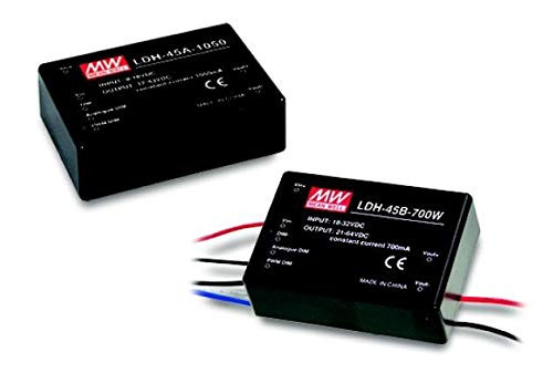 LDH-45B-350W | Mean Well LDH Step-Up 350mA CC Wired DC LED Driver