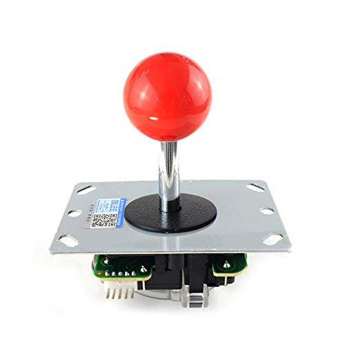 BLEE Red Ball Top Handle Arcade Joystick 4 Way Adjustable Joystick PC Fighting Stick Parts for Video Game Arcade