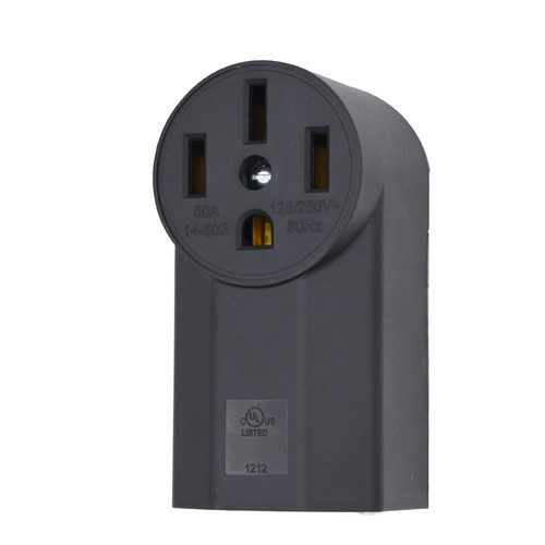 NEMA 14-50R Receptacle 3-Pole 4-Wire Surface Mount Power Receptacle 250V 50A UL Listed, Micmi Black (NEMA 14-50R) NEMA 14-50R Receptacle 3-Pole 4-Wire Surface Mount Power Receptacle 250V 50A UL Listed, Micmi Black (NEMA 14-50R)
