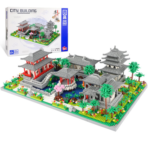 YEECHAO Chinese Architecture of Suzhou Garden Micro Building Blocks Set, Creative Building Set Toys Gifts for Adults and Kids, Classical Famous Collection Model, 3930PCS Micro Mini Bricks
