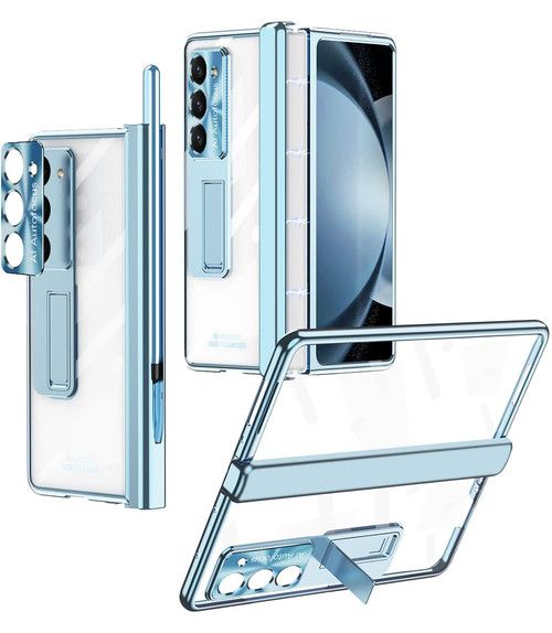 Miimall for Samsung Z fold 5 Case with S Pen, fold 5 Pen with Pen Holder + Lens Film + Front Screen Protector Film + Transparent Phone Cover Case for Galaxy Z fold 5 Phone Case(Blue) Miimall for Samsung Z fold 5 Case with S Pen, fold 5 Pen with Pen Holder + Lens Film + Front Screen Protector Film + Transparent Phone Cover Case for Galaxy Z fold 5 Phone Case(Blue)