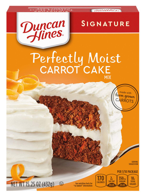 Duncan Hines Signature Perfectly Moist Carrot Cake Mix 15.25 Ounce