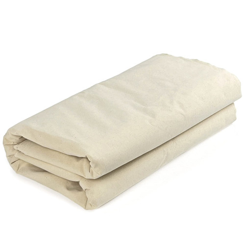 HOTGODEN Medium Weight 100% Cotton Muslin Fabric: 63 inch x 10 Yards Unbleached Muslin Linen Fabric Material for Sewing Material Apparel Cloth