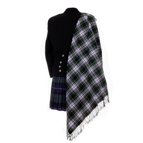 The Scotland Kilt Company Tartan Scottish Purled Fringe Budget Fly Plaid in Gordon Dress Modern - Lightweight, Soft, Casual Machine Washable Shawl
