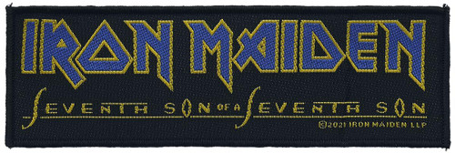SS Iron Maiden Seventh Son Patch British Heavy Metal Band Woven Sew On Applique
