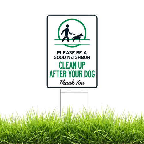No Pooping Dog Signs For Yard 1 Piece 10.8x16 Inches?Clean Up After Your Dog Signs With Plastic Stakes?Pick Up Your Dog Poop Yard Signs Dog Signs For Courtyard Grass Decor No Pooping Dog Signs For Yard 1 Piece 10.8x16 Inches?Clean Up After Your Dog Signs With Plastic Stakes?Pick Up Your Dog Poop Yard Signs Dog Signs For Courtyard Grass Decor