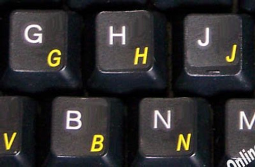 Online-Welcome Norwegian Transparent Label for Computer Keyboard with Yellow Letters Online-Welcome Norwegian Transparent Label for Computer Keyboard with Yellow Letters