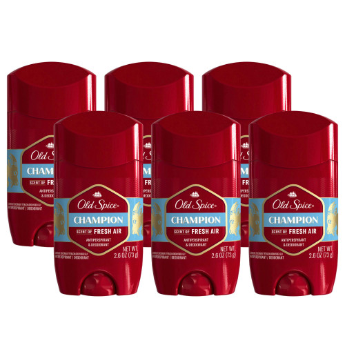 Old Spice Antiperspirant Deodorant for Men, Champion, 48 Hr Odor Protection, 2.6 oz (Pack of 6) Old Spice Antiperspirant Deodorant for Men, Champion, 48 Hr Odor Protection, 2.6 oz (Pack of 6)
