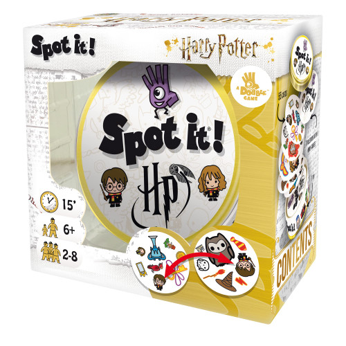 Spot It! Harry Potter Card Game | Matching Fun Kids Game for Family Game Night | Travel Game for Kids | Great Gift for Kids | Ages 6+ | 2-8 Players | Avg. Playtime 15 Mins | Made by Zygomatic