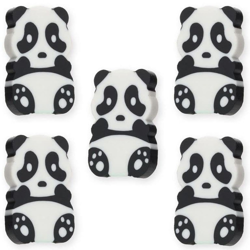 Erasers for Kids - Pencil Eraser Animals - Panda Erasers - 30 Pcs Mini Erasers Kids - Cute Erasers for Classroom Prizes - Mini School Supplies - Bulk Toys - Vending Machine Toy