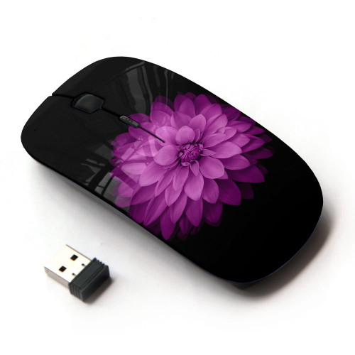 KOOLmouse [ Optical 2.4G Wireless Mouse [ Purple Lilac Petal Floral Flower Minimalist ]
