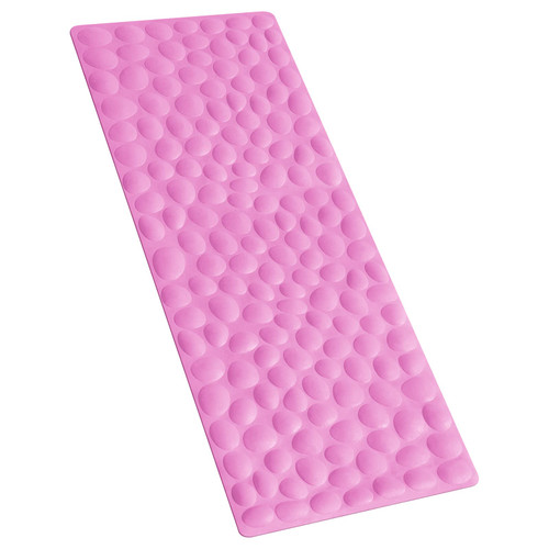 Non-Slip Bathtub Mat OTHWAY Soft Rubber Bathroom Bathmat with Strong Suction Cups (16x40 inch, Pink)
