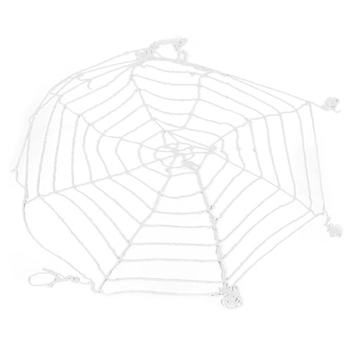 VTOSEN 3.6m Spider Web, Spooky Cobwebs for Outdoor Indoor Party Yard, White Round Net, Perfect Halloween Decoration for Indoor and Outdoor, Halloween Decorations