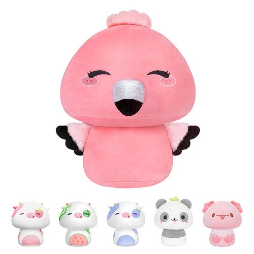 Mewaii 8 Inch Mushroom Plush, Cute Flamingo Plush Pillow Soft Plushies Squishy Throw Pillow, Kawaii Pink Flamingo Stuffed Animals Kawaii Plush Toys Decoration Gift for Girls Boys Mewaii 8 Inch Mushroom Plush, Cute Flamingo Plush Pillow Soft Plushies Squishy Throw Pillow, Kawaii Pink Flamingo Stuffed Animals Kawaii Plush Toys Decoration Gift for Girls Boys