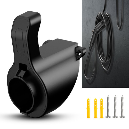 EV Charger Holder,Electric Vehicle Charger Nozzle Holster Dock,Electric Car Cable Organizer,Portable Wall Charger Equipment,for J1772 Holder Connector