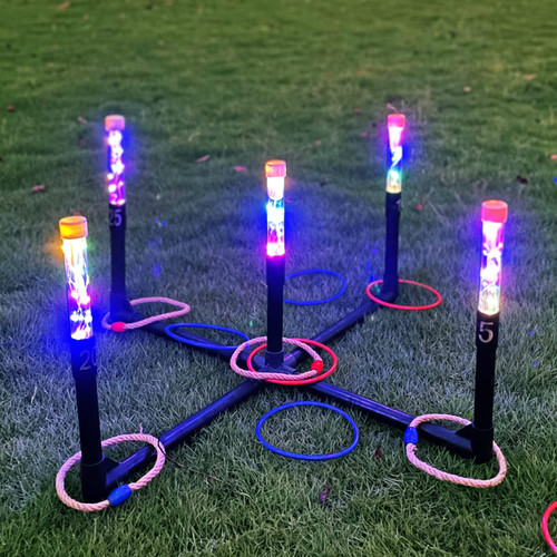 OUTTOY Outdoor Yard Games for Adult and Family, Led Ring Toss Games for Kids? Glow in The Dark Games for Lawn, Backyard, Camping, Beach OUTTOY Outdoor Yard Games for Adult and Family, Led Ring Toss Games for Kids? Glow in The Dark Games for Lawn, Backyard, Camping, Beach