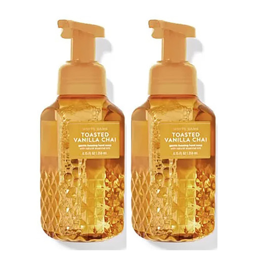 Bath & Body Works Bath and Body Works Toasted Vanilla Chai Gentle Foaming Hand Soap 8.75 Ounce 2-Pack (Toasted Chai) 17.5 fluid_ounces, 17.5 Fl Oz
