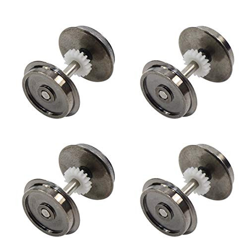 HP0287 4 PCS 48'' Metal Wheel Set Without Adhesive for Model Train HO Scale DC Wheels Model Building kit DIY Accessories
