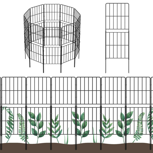 OUSHENG Decorative Garden Fence Fencing 10 Pack, 37.5in (H) x 10ft (L) Rustproof Metal Wire Panel Border Animal Barrier for Dog, Flower Edging for Yard Landscape Patio Outdoor Decor, Square OUSHENG Decorative Garden Fence Fencing 10 Pack, 37.5in (H) x 10ft (L) Rustproof Metal Wire Panel Border Animal Barrier for Dog, Flower Edging for Yard Landscape Patio Outdoor Decor, Square