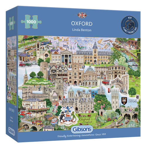 Gibsons Oxford 1000 Piece Jigsaw Puzzle | Sustainable Puzzle for Adults | Premium 100% Recycled Board | Great Gift for Adults Games