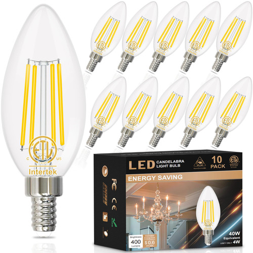 hansang 10 Pack E12 LED Candelabra Bulb 4000K Natural Daylight, Ceiling Fan Light Bulbs 40W Equivalent, Samll Base Chandelier Light Bulbs,120V 4W Candle Shape B11 LED Bulb, 400LM, Non-dimmable hansang 10 Pack E12 LED Candelabra Bulb 4000K Natural Daylight, Ceiling Fan Light Bulbs 40W Equivalent, Samll Base Chandelier Light Bulbs,120V 4W Candle Shape B11 LED Bulb, 400LM, Non-dimmable
