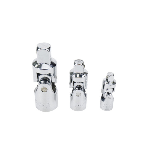 UTALIND Universal Joint Socket Set, 1/4", 3/8" and 1/2" Universal Bendable Adapter Sockets, 3 Pcs Swivel Extension Drive U-Joints Drive Universal Joints