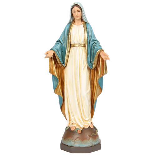 BC BUILDCLASSIC Our Lady of Grace Figure, Catholic Gift, 7 inch H, Hand Painted (Elegant) BC BUILDCLASSIC Our Lady of Grace Figure, Catholic Gift, 7 inch H, Hand Painted (Elegant)