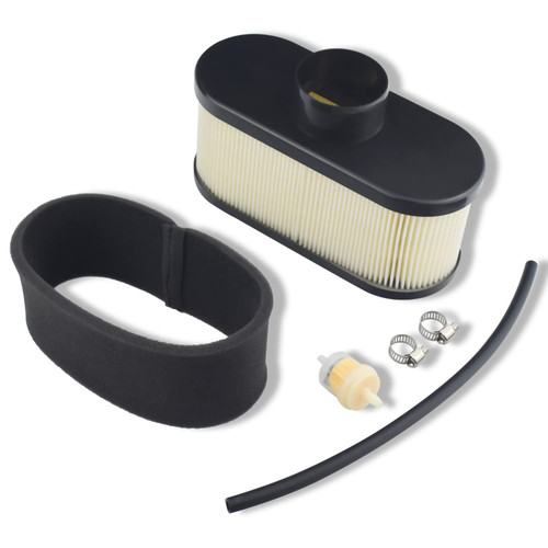 11029-0031 Power Air Filter Assembly- Air Filter 11013-0752/Pre-Filter 11013-7046, for Kawasaki Lawn Mower Engines, Fits Models Fr651V, Fr691V - Black