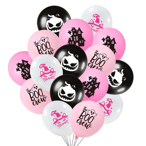 Halloween Party Decoration Supplies, Halloween Balloons Decorations, Pink Balloons for Halloween Decorations, 32Pcs Halloween Themed Party Balloons for Girls, Halloween Ghost Balloons, Ghost Themed Balloons Halloween Party Decoration Supplies, Halloween Balloons Decorations, Pink Balloons for Halloween Decorations, 32Pcs Halloween Themed Party Balloons for Girls, Halloween Ghost Balloons, Ghost Themed Balloons