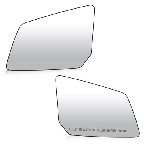 Passenger&Drive Side View Heated Mirror Glass Set for GMC Acadia 2007-2016, Saturn Outlook 2007-2010, Chevrolet Traverse 2009-2016, Replace 15951926 +15951928