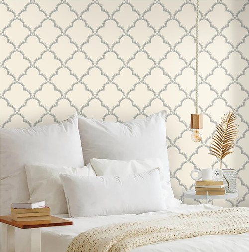 Hopepak 17.3''x197''Geometric Wallpaper White and Silver Wallpaper Peel and Stick Wallpaper Modern Trellis Contact Paper Self Adhesive Removable Wallpaper for Cabinet Bathroom Home Decor Hopepak 17.3''x197''Geometric Wallpaper White and Silver Wallpaper Peel and Stick Wallpaper Modern Trellis Contact Paper Self Adhesive Removable Wallpaper for Cabinet Bathroom Home Decor