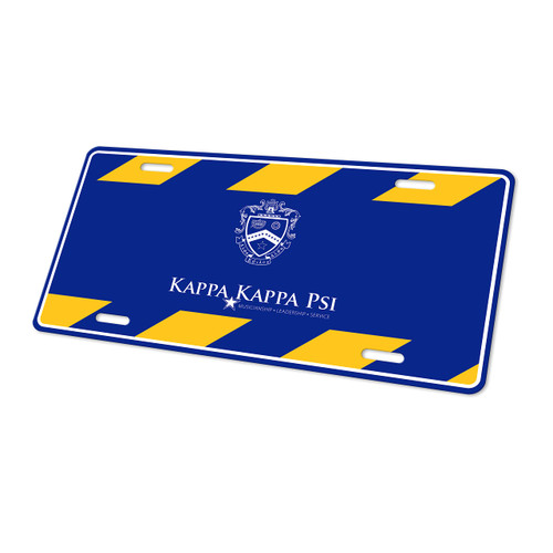 Kappa Kappa Psi Decorative Car Front License Plate, Vanity Tag, Metal Car Plate, Aluminum License Plate 6" x 12" Inch (Kappa Kappa Psi - 8)