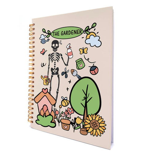GOLSOO the Gardener Hardcover Spiral Notebook 6x8 Inches Plant Lovers Spiral Journal Notebook Diary for Study Notes Work Writing, 160 Pages