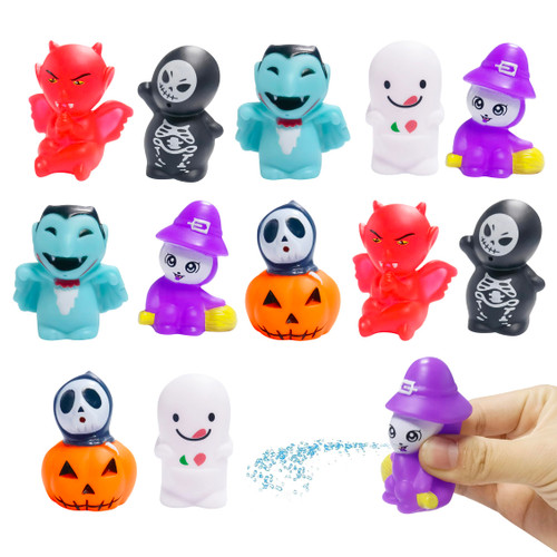 12 Pcs Halloween Rubber Ducks Squirting Toys Jeep Bath Toys for Baby Shower,Halloween Party Favors,Trick or Treat Fillers,Halloween Decor (Halloween)