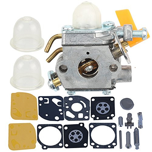 Hilom Carburetor with carb kit for Homelite Ryobi Poulan Craftsman 30cc 26cc 25cc Trimmer Blower ZAMA C1U-H60 Carb Replace 308054013 308054012 308054004 308054008
