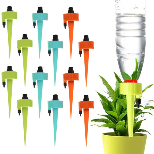 Plant Self Watering Planter Insert Spikes Stakes, Plant Watering Devices, Automatic Plant Waterer for Vacations Outdoor Indoor Potted Plant Drip Irrigation Watering Devices (12 Pack) Plant Self Watering Planter Insert Spikes Stakes, Plant Watering Devices, Automatic Plant Waterer for Vacations Outdoor Indoor Potted Plant Drip Irrigation Watering Devices (12 Pack)