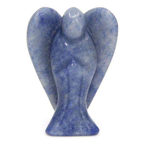 Natural Blue Aventurine Carved Gemstone Peace Pocket Guardian Angel Healing Statue 2 inch Natural Blue Aventurine Carved Gemstone Peace Pocket Guardian Angel Healing Statue 2 inch