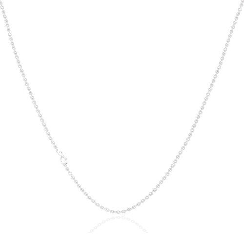 Gvhntk 925 Sterling Silver Chain Necklace,1.58mm Sterling Silver Plated Chain Cable Chain Necklace Jewelry for Women Girls Thin Sturdy Silver Necklace Chain (Sliver)