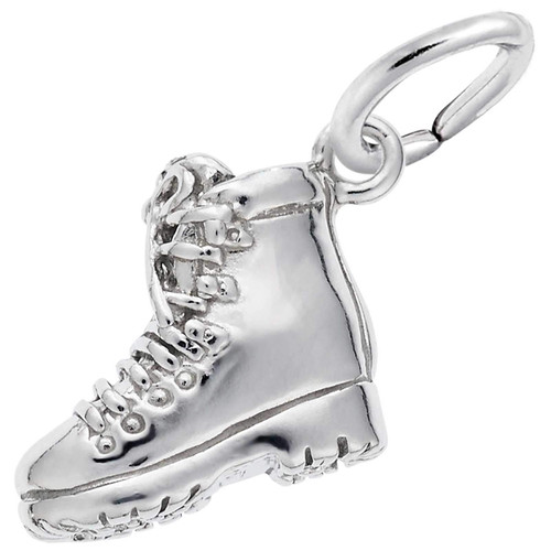 Rembrandt Charms Hiking Boot Charm, Sterling Silver
