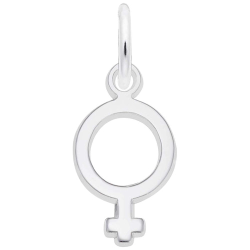 Rembrandt Charms Female Symbol Charm, Sterling Silver