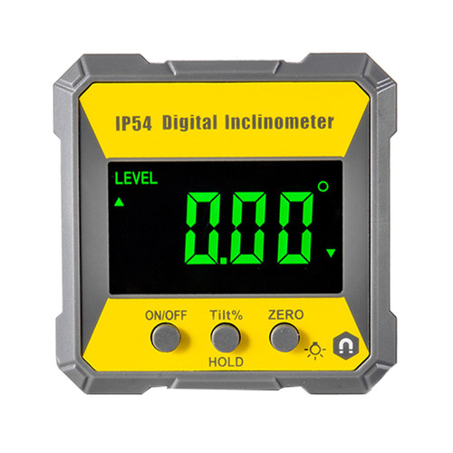 Portable Digital Tilts Meter With Magnetic Base Inclinometer Angles Finder Professional Digital Level Angles Finder Magnetic Angles Finder Waterproof Digital Protractor LCD Display Electronic Digital