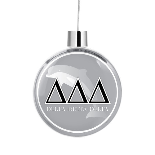 Delta Delta Delta Sorority Round Flat Christmas Tree Ornament Decoration for Tree Party Home Holiday Decor (Delta Delta Delta 2)