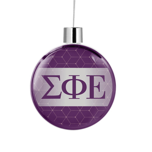Sigma Phi Epsilon Fraternity Round Flat Christmas Tree Ornament Decoration for Tree Party Home Holiday Decor (Sigma Phi Epsilon 6)