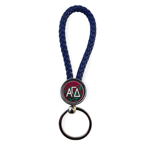 greeklife.store Alpha Gamma Delta Sorority Keychain Round Key Chain Keyring (Alpha Gamma Delta #6)