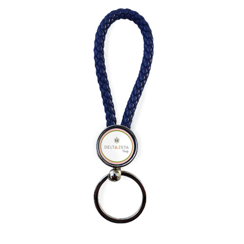 greeklife.store Delta Zeta Sorority Keychain Round Key Chain Keyring (Delta Zeta #3)