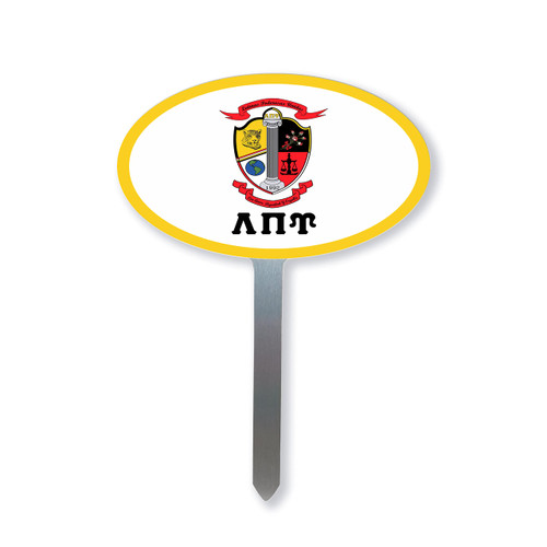 Lambda Pi Upsilon Sorority Garden Yard Sign Oval Outdoor Decoration (Lambda Pi Upsilon 6)