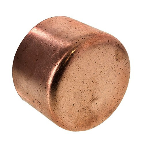 PROCURU 1-Pack 1-1/2" Inch Copper Pipe Cap, Sweat Connection, Certified Safe (CWCA0150-1P)