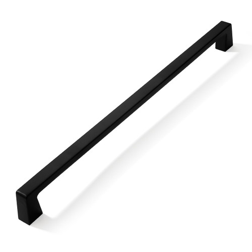 khtumeware 2 Pack 12 Inch Hole Center Kitchen Cabinet Handles, Matte Black Cabinet Pulls Kitchen Cabinet Hardware, Furniture Pulls for Bathroom Cupboard Drawer Handles Dresser Pulls
