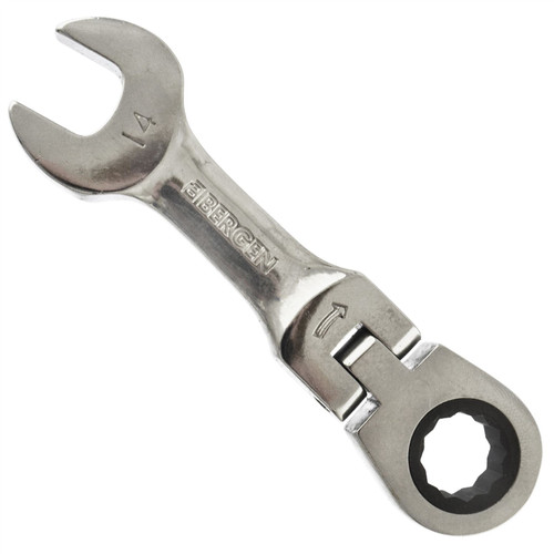 14mm Stubby Flexi Ratchet Combination Spanner Metric Wrench 72 Teeth SPN19